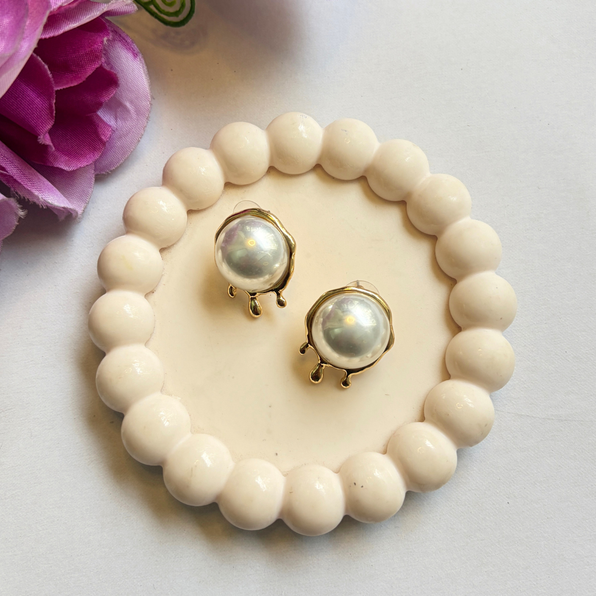 Aurora Pearl Drop Earrings
