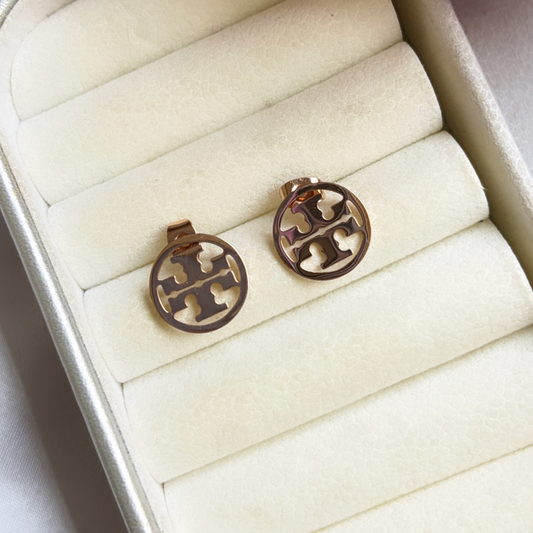 Amara Stud Earrings- Rosegold