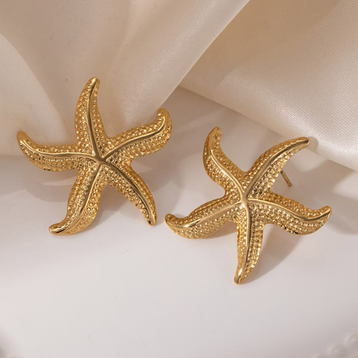 Starfish Gold Stud Earrings