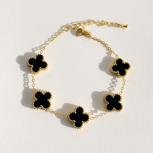 Clover Bracelet- Black